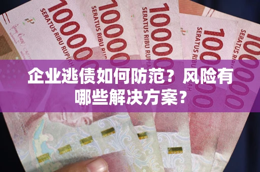 济南企业逃债如何防范？风险有哪些解决方案？