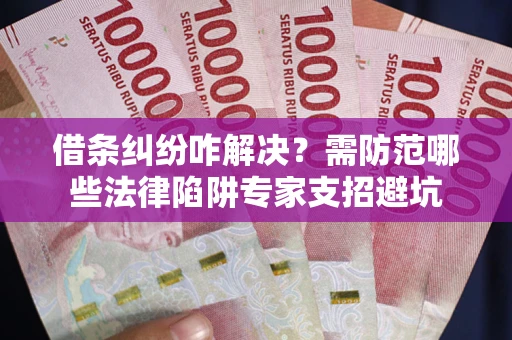 济南借条纠纷咋解决？需防范哪些法律陷阱专家支招避坑