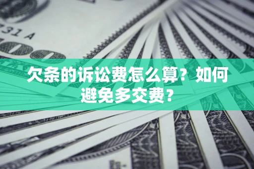 济南欠条的诉讼费怎么算？如何避免多交费？