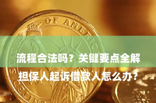 济南

担保人起诉借款人怎么办？流程合法吗？关键要点全解析