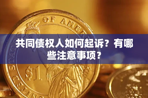 济南共同债权人如何起诉？有哪些注意事项？